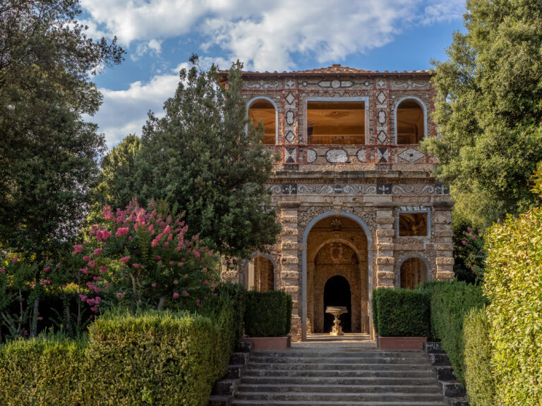 Grotta di Pan al tramonto_Villa Reale di Marlia
