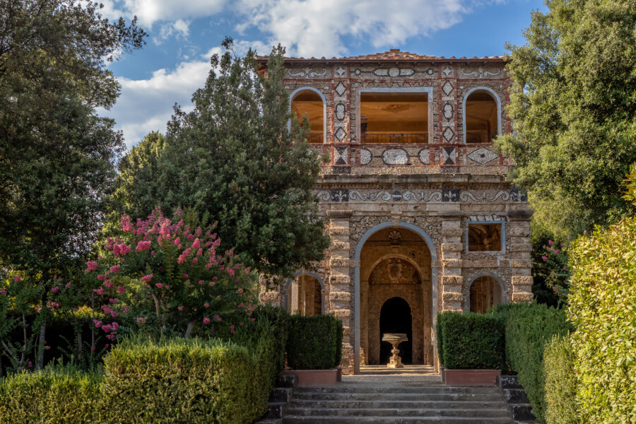 Grotta di Pan al tramonto_Villa Reale di Marlia