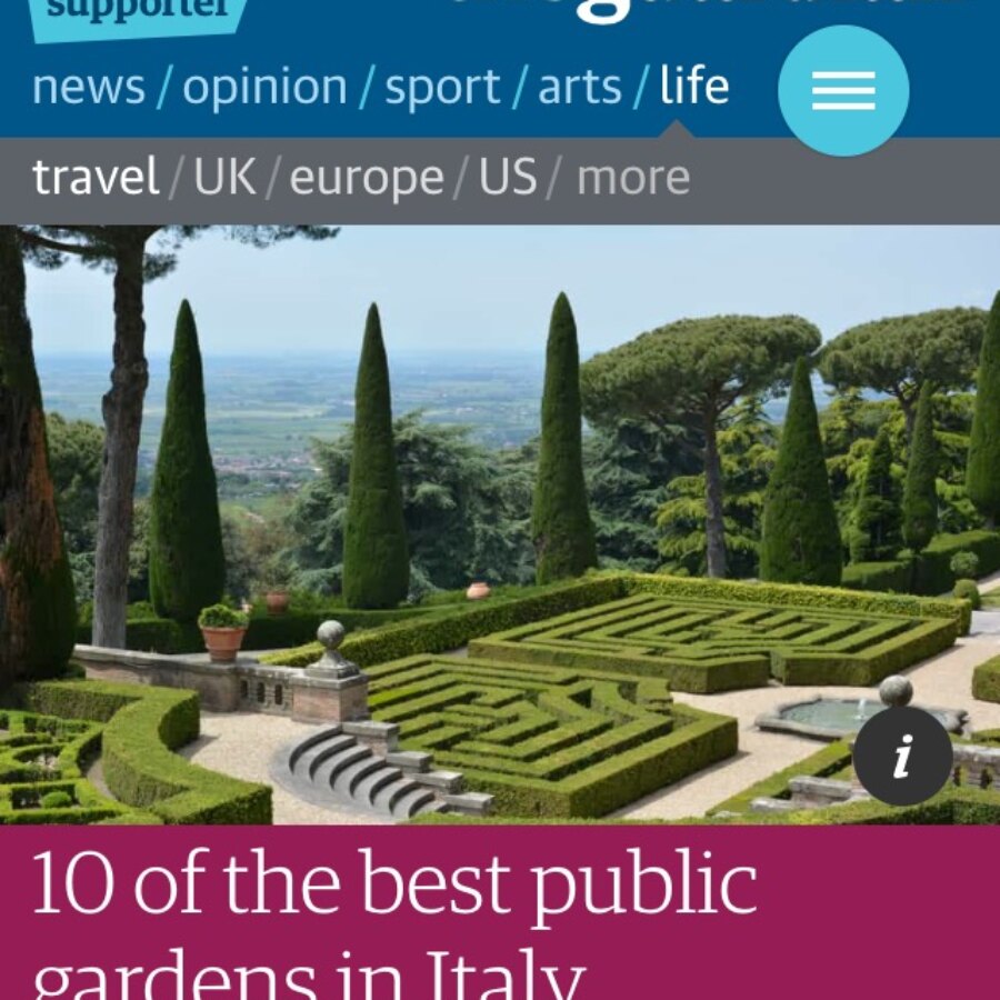 The guardian: Villa Reale è uno dei 10 migliori giardini in Italia